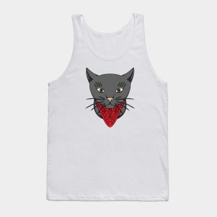 cat bandana Tank Top